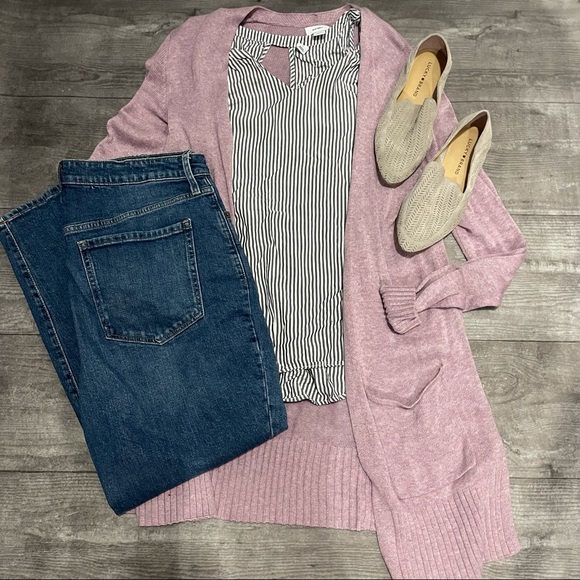 Old Navy Sweaters - Old Navy Long Plum Cardigan